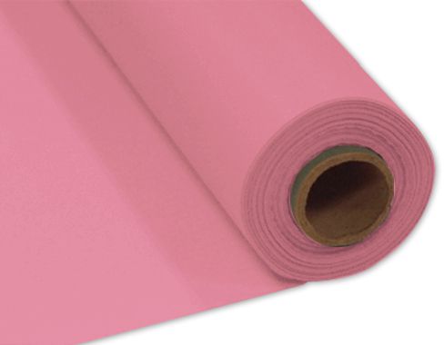 Pink Plastic Table Roll - 30.5m x 1m