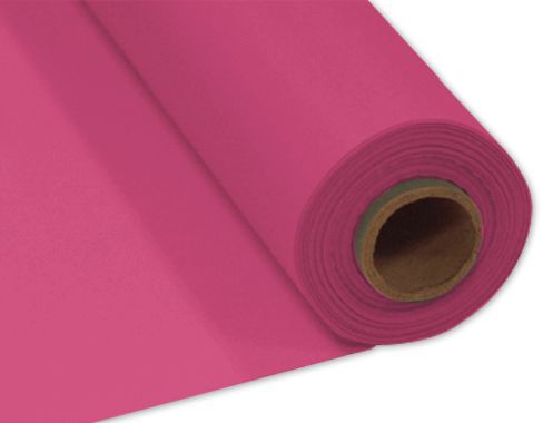 Hot Pink Plastic Table Roll - 30.5m x 1m