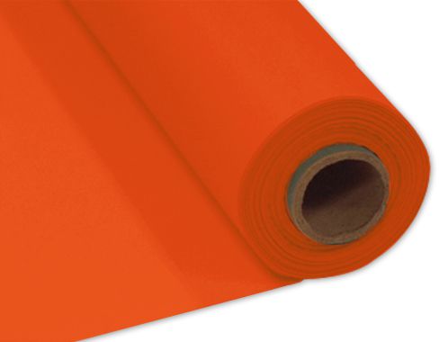 Orange Plastic Table Roll - 30.5m x 1m