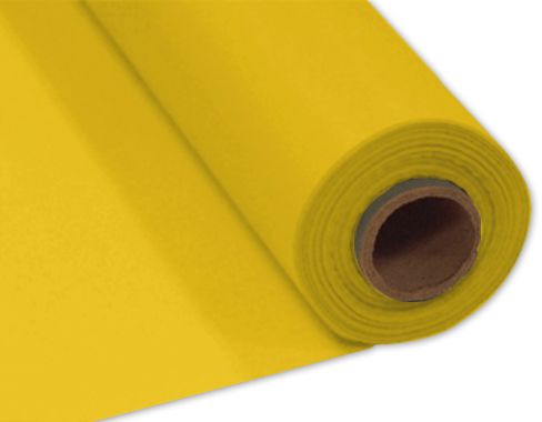 Yellow Plastic Table Roll - 30.5m x 1m