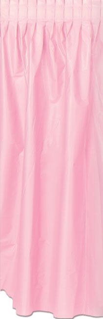 Pink Solid Colour Table Skirting 70cm x 4.2m