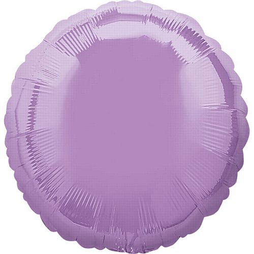 Lavender Round Foil Balloon 18"