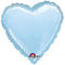 Light Blue Heart Shaped Foil Balloon 18