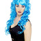 Long Blue Curly Siren Wig