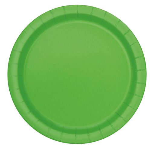 Lime Green Plates - Each - 9"