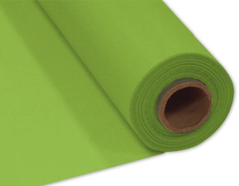 Lime Green Plastic Table Roll - 30.5m x 1m