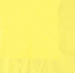 Pale Yellow Luncheon Napkins 33cm - pack of 50
