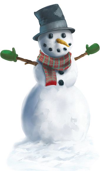 Snowman Peel n Place Decoration - 60cm - Each