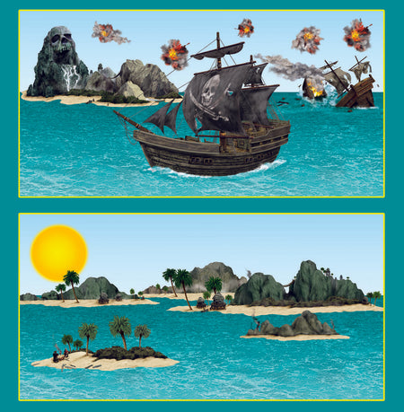 Pirate Ship & Island Props