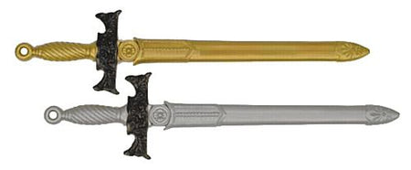 Plastic Sword - Assorted Gold & Silver - 65cm