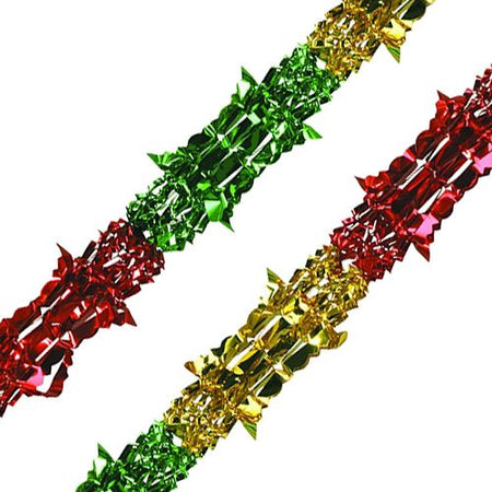 Multicolour Metallic Garland - 9ft x 8ins