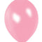 Pale Pink Metallic Latex Balloons - 12