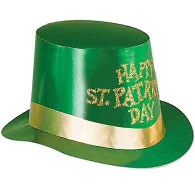 St. Patrick's Day Glitter Hi-Hat Top Hat