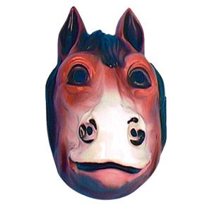 Adult PVC Horse Mask, pvc horse costume