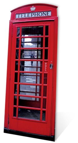 Phone Box Cardboard Cutout