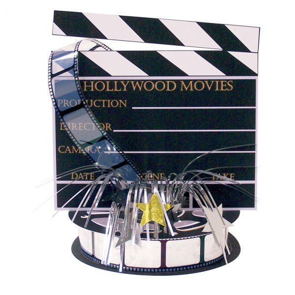 Clapper Board Foil Spray Centrepiece - 27.9cm