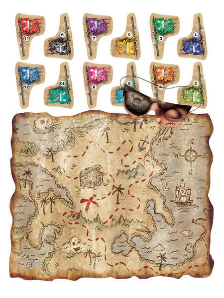 Treasure Map Pirate Party Game