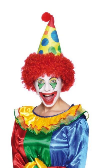 Clown Hat with Red Hair