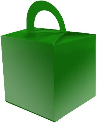 Metallic Green Favour Box - 6.5cm - Each