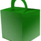 Metallic Green Favour Box - 6.5cm - Each