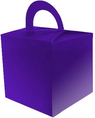 Purple Favour Box - 6.5cm - Each