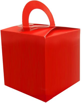 Red Favour Box - 6.5cm - Each