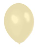 Ivory Metallic Latex Balloons - 12" - Pack of 50