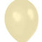Ivory Metallic Latex Balloons - 12