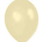 Ivory Metallic Latex Balloons - 12