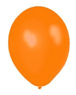 Orange Metallic Latex Balloons - 12