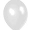 White Metallic Latex Balloons - 12