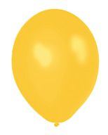 Yellow Metallic Latex Balloons - 12" - Pack of 50