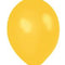 Yellow Metallic Latex Balloons - 12