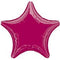 Burgundy Star Foil Balloon 19