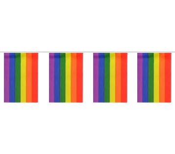 Rainbow Cloth Flag Bunting - 6m