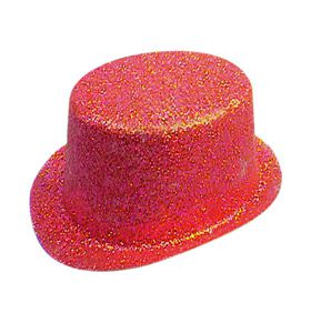 Red Glitter Top Hat
