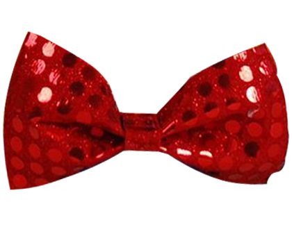 Red Sequin Bow Tie