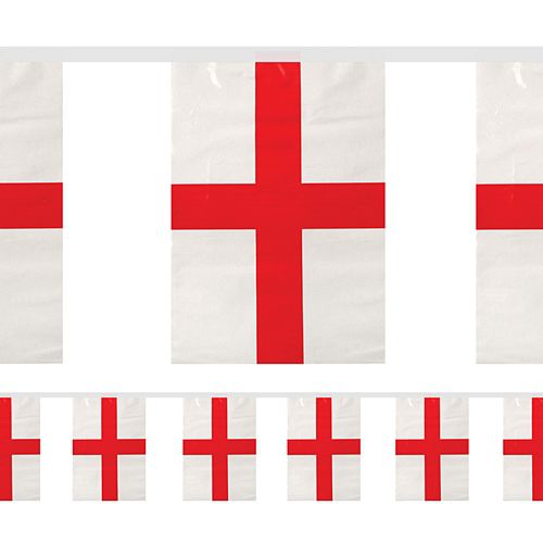 England St George PVC Bunting - 4m - 11 Flags