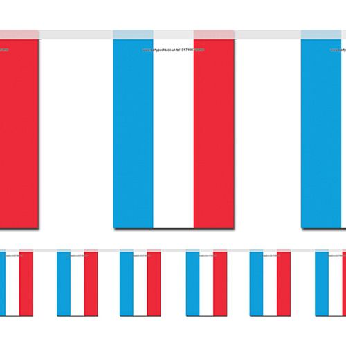 Luxembourg Flag Bunting 2.4m