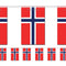 Norway Flag Bunting 2.4m
