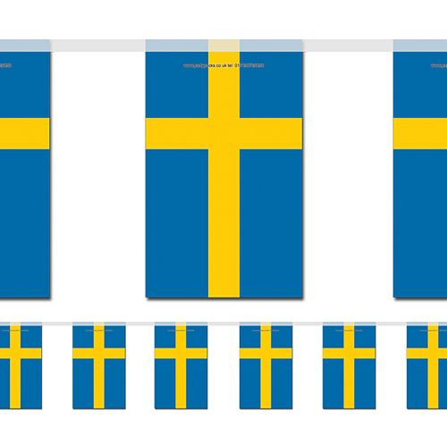 Sweden Flag Bunting 2.4m