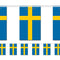 Sweden Flag Bunting 2.4m