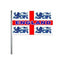 England Three Lions Cloth Flag On Pole - 18