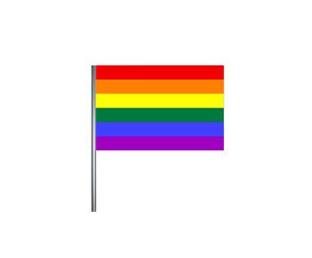 Gay Pride Cloth Flag - 18" x 12"