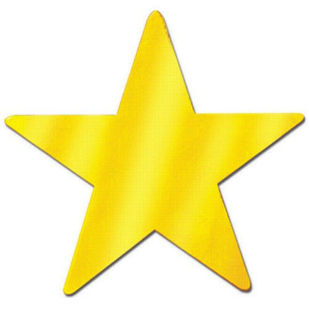 Gold Star Foil Cutout - 9