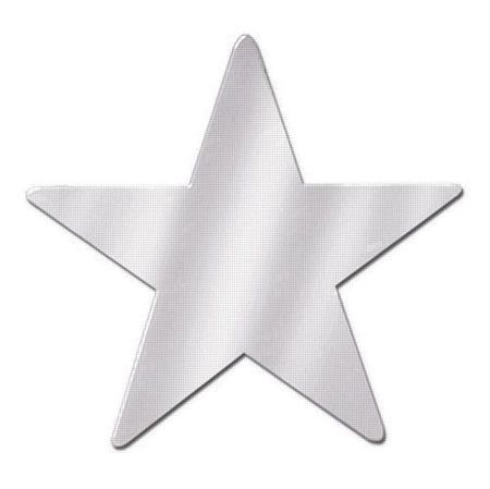 Silver Star Foil Cutout - 9