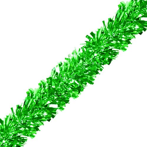 Green Luxury Tinsel Garland - 6 Ply - 4.6m