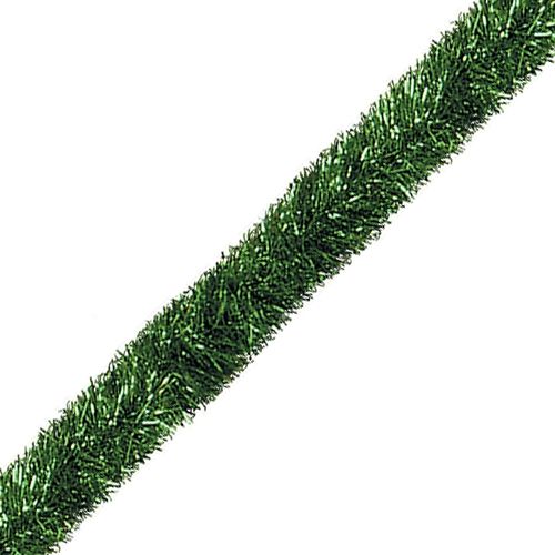 Green Extra Long Tinsel Garland - 30m