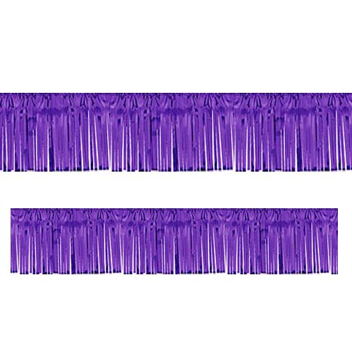 Purple Metallic Fringed Garland - 3m