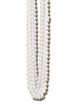 White Party Beads - Pack of 12